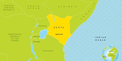 ניירובי קניה על המפה