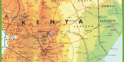קניה דרך הרשת מפה